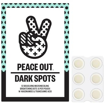 Peace Out Skincare Dark Spots. Dissolving Microneedling Dots to Reduce the Appearance of Dark Spots and Reveal Clear, Even Skin (12 dots)