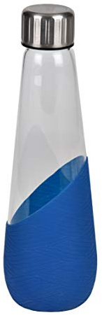 Polar Gear- Aquarius 600ml Glass & Silicone Wrap Bottle - Great for Work