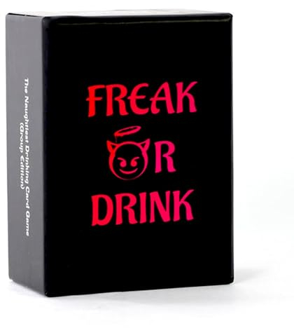 Freak Or Drink Trinkkartenspiele - Das frechste Gruppen-Trinkspiel für Erwachsene, für Sie, Ihren Partner & Freunde, perfekt für Partys, Pre Drinks, Studenten