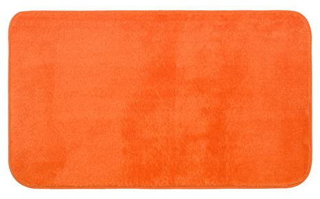 Gözze - Premium Rutschfester Badteppich, RIO, 100% Microfaser, 70 x 120 cm - Terra