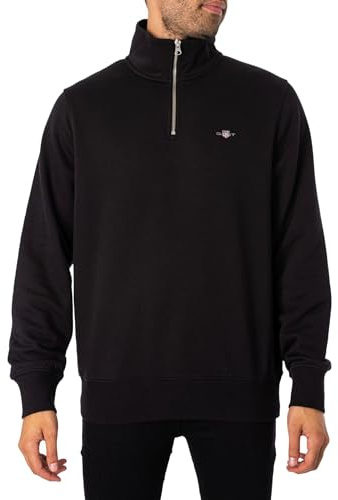 GANT Herr Sweat Zippé Regular Shield, Black
