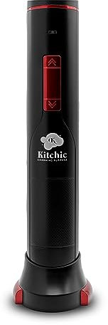 KITCHIC Cavatappi Elettrico per Vino: Apri fino a 180 bottiglie con una sola ricarica - Design raffinato - Cavo USB incluso - Potenza del motorino superiore