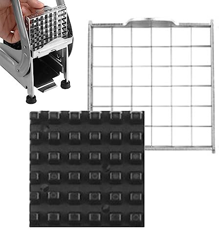 French Fry Cutter Replacement Blade, Stainless Steel Replacement Blades, 1/2inch or 3/8inch Professional Potato Cutter, Vegetable Dicer Fruit Slicer, Kitchen Gadget for Dishwasher Safe, for Cut Onions