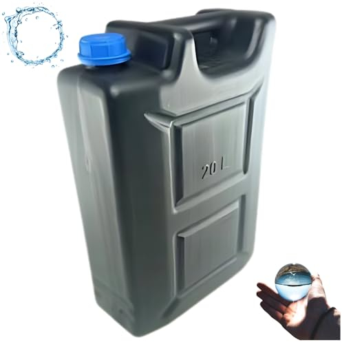 Anwicar Wasserkanister - Wasser Kanister 20l - Camping Wassertank - Wasserbehälter - Trinkwasserkanister - Frischwassertank - Schwarz
