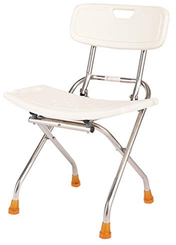 Sgabello da doccia pieghevole per anziani e anziani, resistente, leggero, antiscivolo, con sedile di sicurezza per disabili, pieghevole, aiuto per il bagno