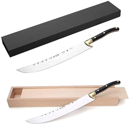 Champagne Saber (Black handle + Gift Box) with Champagne Saber (Black Wood Handle + Wooden Box)