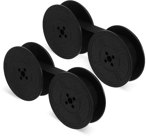 TIESOME 2 Stück Farbband Schreibmaschine, Nylon Schreibmaschinen Farbband Kompatibel Modellen DIN 2103 32755(Schwarz)