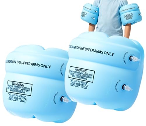 Armpuffar för Barn 1 Par Säkra, Lätta och Bekväma Armpuffar | Flytande simbassängsarmband för träning rekreation lek och resa semester vid flod och