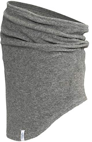 TrailHeads Micro Fleece Neck Warmer | Winter Neck Gaiter | Contoured Tube Scarf For Women and Men - heather grey