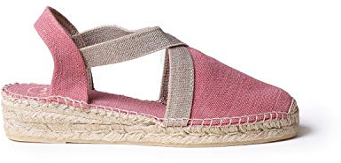 Toni Pons Damen-Espadrille aus Baumwollstoff - Verdi-V - Blush, 40 EU