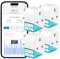 Meross Smart Plug with Energy Monitoring, Mini Smart WiFi Plug Work with Alexa, Google Home, SmartThings, Smart Socket Remote Control Timer Plug, No Hub Required, 13A, 4 Packs