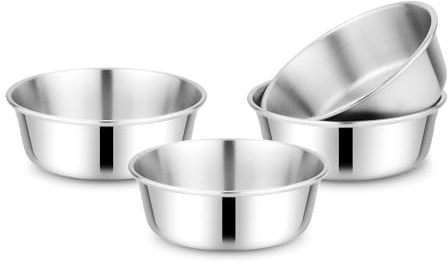 Bon aPetite Children's Stainless Steel Bowl Set | Set of 4 bowls | 304 18/8 Stainless Steel |10 ounces | Matte Finish | Toxin Free | 100% BPA Free | Dishwasher Safe