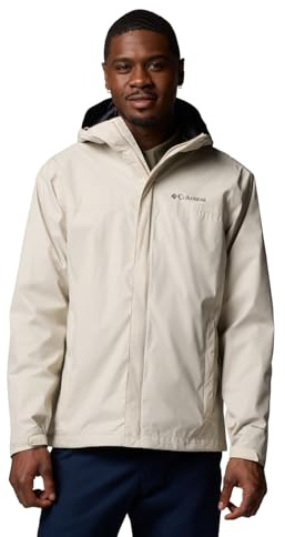 Columbia Men's Watertight II Waterproof Rain Jacket, Dark Stone, Large