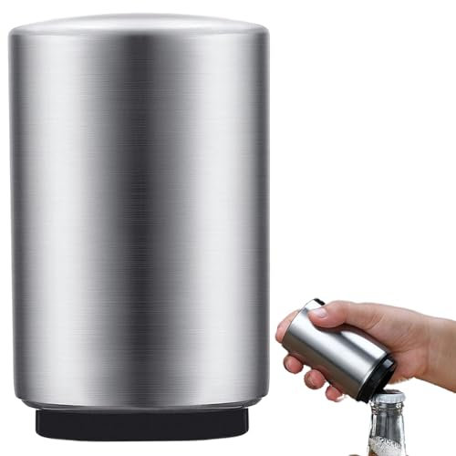 Push Down Bottle Opener,Stainless Steel Press Down Automatic Bottle Opener, Quick to Open, Bottle Openers for Bar, Beer, Cola, Soda, Kitchen Gadgets Accessories for Men