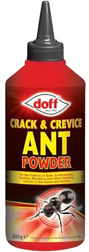 AMK® Doff Crack & Crevice Ant Powder 200g Domestic and Garden Use Remove Ants Crawlers Cockroaches Earwigs Woodlice Insecticide Repellent Protection Pest Control