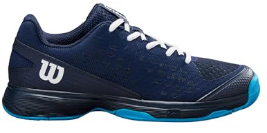 Wilson Rush PRO JR L tennissko, Navy Blazer/Vit/Atomic Blue, 4.5 UK, Marinblå kavaj vit blå (Atomic Blue), 4.5 UK