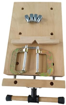 perfeclan Banco de carpinteros de Wood Workbench, Woodworking Vise versátil de escritorio estable compacto con 2 g de clips de fijación de tipos Herramienta