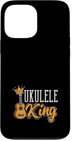 Ukulélé King Music Instrument Player Crown Coque pour iPhone 13 Pro Max