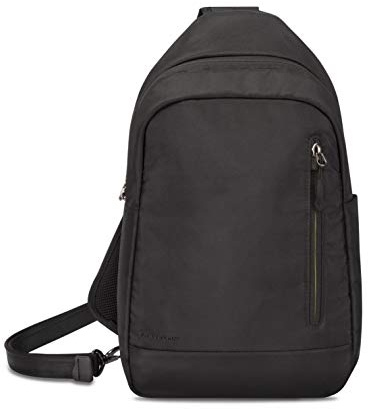 Travelon Anti Theft Urban Sling Bag, Bolso de Hombro Unisex Adulto, Negro, Talla única
