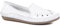 Leather Slip-On Pumps - White Size 6