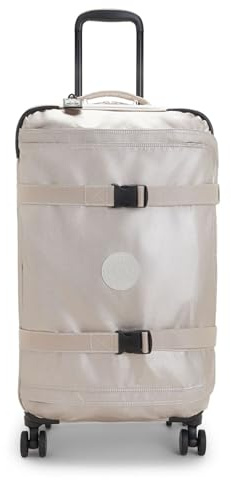 Kipling SPONTANEOUS M Mittelgroßes Rollgepäck, hochkant, Metallic Glow (Silber)