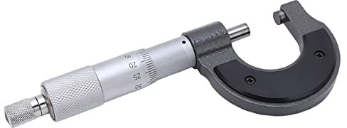 Micrómetro Exterior Juego De Herramientas De Maquinista De Precisión Profesional Premium, Micrómetro Superficie De Aleación Estable Medición Precisa Micrómetro (Upper Type 0-25/0.01mm)