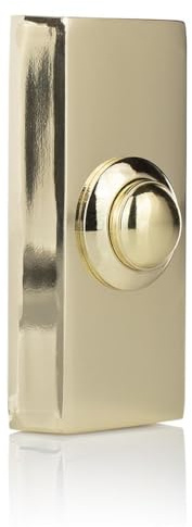 Wired Surface Mounted Bell Push Brass