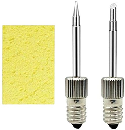 Tsudoku Soldering Tips USB Soldering Iron Replacement Soldering Iron Tips Welding for E10 Interface(Tip B+Tip C)