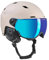 BLACK CREVICE Skihelm mit Visier Kirchberg Simply Taupe, S (51-53cm)