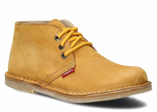 nagaba - Bottes Masculin - Bottes Cuir, Chaussures à lacets, Bottines Masculin, Chaussures traditionnelles, Vintage - Chaussures en cuir avec semelle intérieure en cuir - Jaune - 44