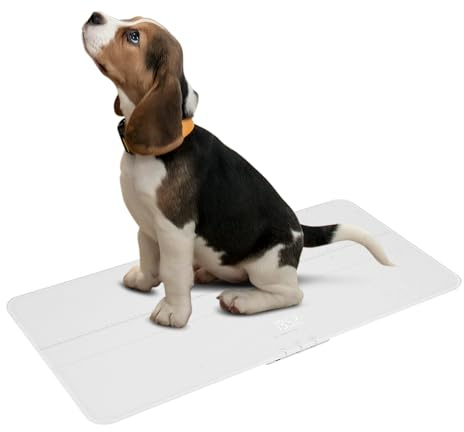 Xigner Balance numérique pour chiens Balance pour animaux de compagnie pour gros chiens et chats max. 100kg Précision de 10g Affichage LCD 3 modes de pesage kg lb oz Chargement USB Fonction Tara