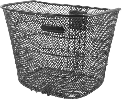 Alipis Cesta Delantera de Metal para Bicicleta, Cesta de Manillar de Gran Capacidad, Accesorio Delantero Resistente y Reutilizable para Almacenamiento en Ciclismo