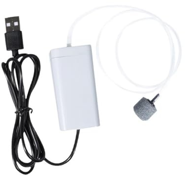 PETSOLA Pompe à Air Oxygénatrice pour Aquarium, Silencieuse, Légère, électrique, Professionnelle, Puissante, Pratique et Robuste, Aérateur pour Aquarium, Standard W Hose