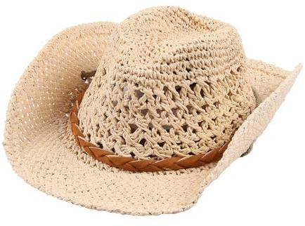 TINAYAUE Cappello da cowboy per bambini e bambine, cappello di paglia panama, cappello western traspirante, protezione UV, cappello da sole, cappello estivo, cappello da pescatore per spiaggia