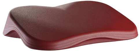 LAHARON Cuscino Yoga Lotus Pro Rosso - Cuscino da Meditazione per Mantenimento Postura Corretta - Cuscino Meditazione Yoga Anatomico - Ergonomico, Anallergico e Made in Italy