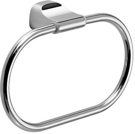 Gedy Stelvio Toallero baño, Toallero Pared, Toallero argolla, Cromo, Acero Inoxidable, 20,7 x 4,9 x 13,4