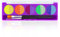 Apooliy Paleta de pintura facial de 10 colores, UV luz negra brillo neón fluorescente paleta de pintura corporal para la fiesta de Halloween