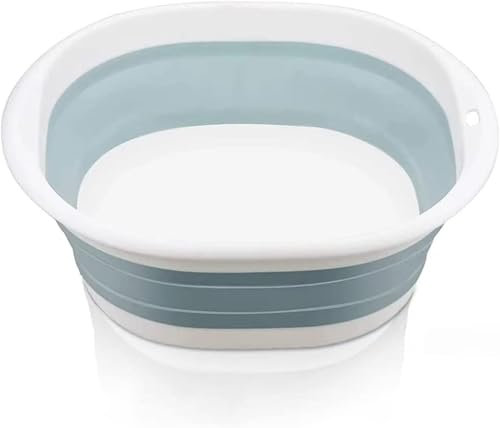 Collapsible Wash Basin, Medium Folding Hand Travel Wash Basin, Portable Dish Washing Tub, Camping Sink Portable Collapsible Bowl, for Travel, Hiking, Camping