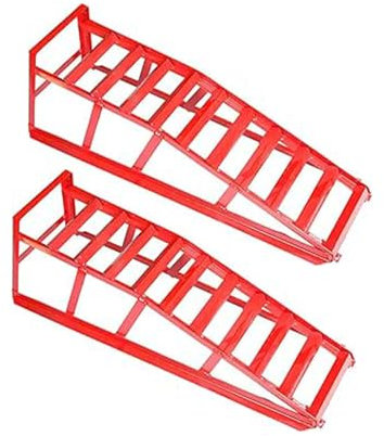 Coppia di Rampe per Carico Auto 1T - Altezza 82 cm - Ideale per Officine ed Emergenze | Robusta e Sicura