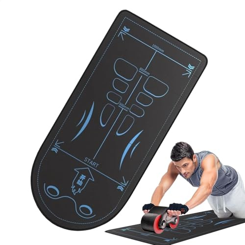 Tapis d'équipement d'exercice pour roue abdominale, antidérapant, tapis de sol pour homme et femme
