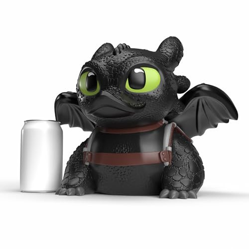 TUBBZ: How to Train Your Dragon Toothless Rubber Duck Collectable Toy 23 cm | Official HTTYD Merchandise – Giant Vinyl Figure for Display, Night Fury Character, Fantasy Fan Decor & Novelty Duck Gift