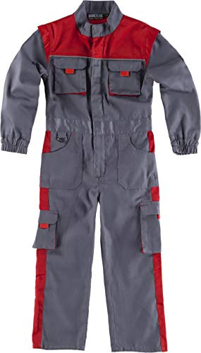 WORKTEAM Mono o buzo de Trabajo Infantil Unisex con Cremallera, Resistente y Cómodo, Bolsillos Funcionales, Ideal para Escuela, Taller o Uniforme de trabajo