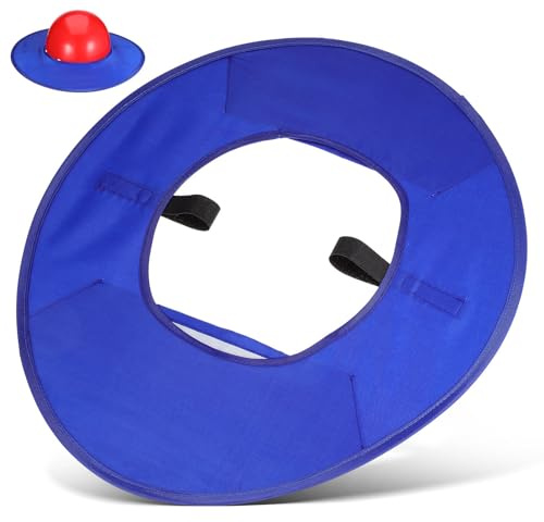 WHAMVOX Visera para Verano ala de Parasol Casco Completa para Construcción Tela en Oxford Azul, Protección Solar y Decoración Verano Adecuado para Trabajos Aire Libre