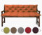 sunnypillow Bankauflage Stuhlkissen Bankkissen 180 x 50 x 50 cm Sitzkissen und Rückenkissen für Hollywoodschaukel Polsterauflage Auflage für Gartenbank viele Farben und Größen zur Auswahl Orange