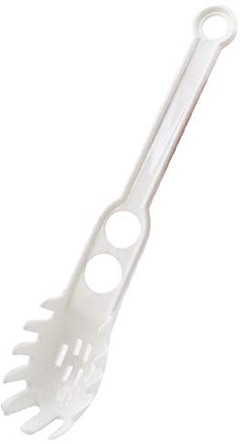 Zonfer Spaghetti Server Noodles Spoon with 2-holes Spaghetti Measure Kitchen Gadget