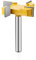 CPROSP Fräser für Oberfräse Spoilboard Fräser 8mm, Planfräser für Oberfräse Schaft 4x Flöten, für die Bodenreinigung Holzbearbeitungswerkzeugbearbeitung & Aushöhlung, φ38mm