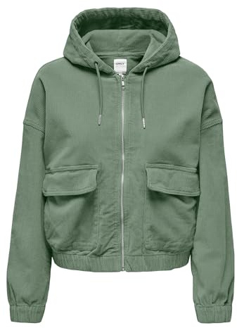 ONLY Womens Onlkenzie L/S CC Pnt Cord Jacket, Lily Pad, XL UK