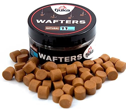 Fjuka Wafters 11mm | Natural | Hookbait Pot | Semi-Buoyant Bait | Float & Feeder