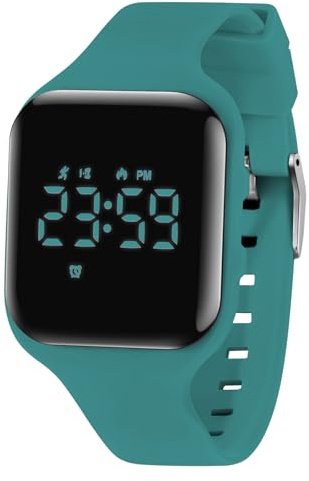 aswan watch Orologio Digitale Bambina Bambino con Contapassi,Calorie e Distanza senza App,Sveglia, Cronometro, Data, Luce-Orologio da polso Ragazza Ragazzo con Cinturino in Silicone