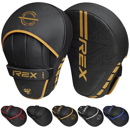 Boxing Pads Curved Focus Mitts for Adults & Kids, PU Leather Training Pads for MMA, Kickboxing, Muay Thai & Martial Arts